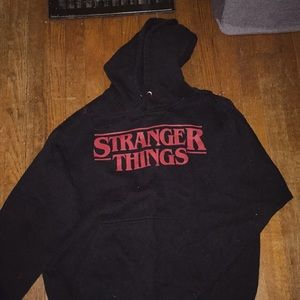 stranger things black hoodie